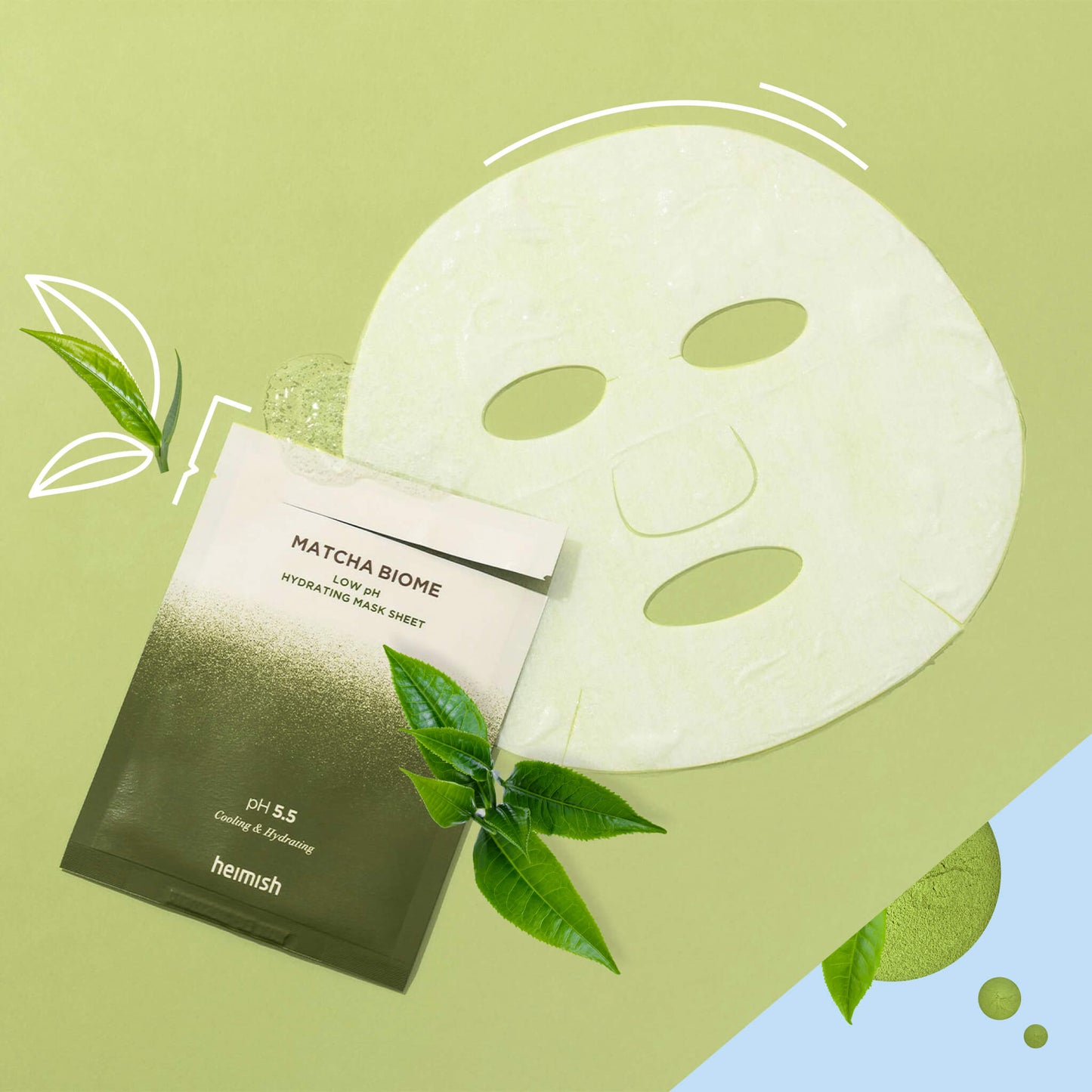 HEIMISH Matcha Biome Low pH Hydrating Mask Sheet