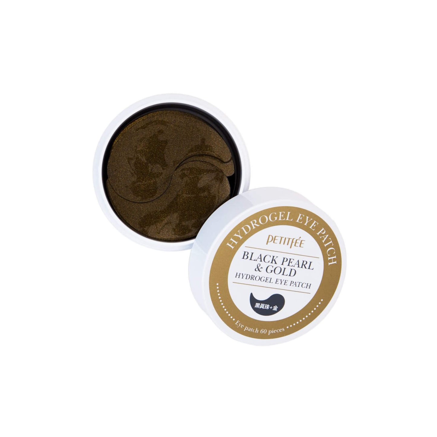 PETITFÉE Black Pearl & Gold Hydrogel Eye Patch 60 szt.