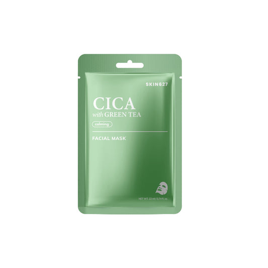 SKIN627 Cica with Green Tea Facial Mask