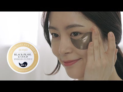 PETITFÉE Black Pearl & Gold Hydrogel Eye Patch 60 szt.